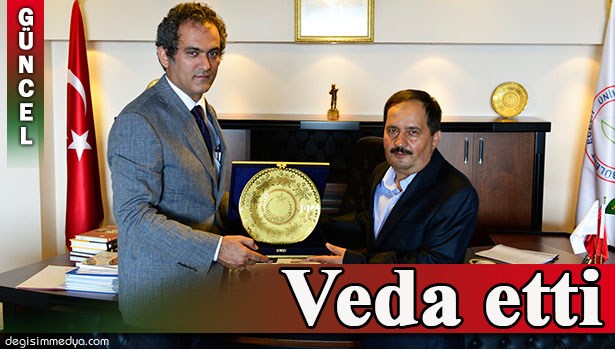 MÜFTÜ YARDIMCISI TARANOĞLU'NDAN, REKTÖR ÖZER'E VEDA ZİYARETİ