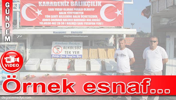 DUYARLI ESNAFTAN ŞEHİT AİLELERİNE ÜCRETSİZ BALIK