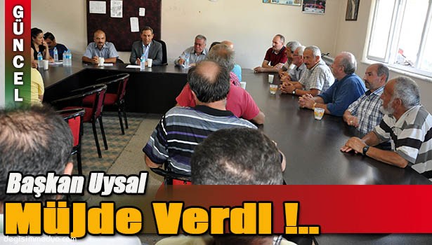 TOPÇALILARA BAŞKAN UYSAL'DAN 3 MÜJDE