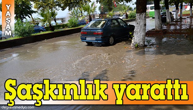 VATANDAŞLAR DOLU YAĞIŞINI ŞAŞKINLIKLA KARŞILADI