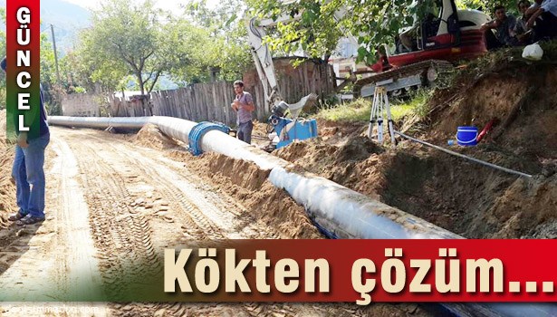 AKÇAKOCA'DA SU SIKINTISI KÖKTEN ÇÖZÜLÜYOR