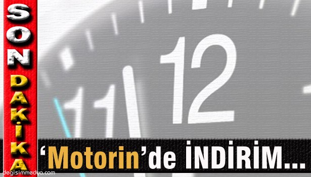 MOTORİNE İNDİRİM YAPILDI...