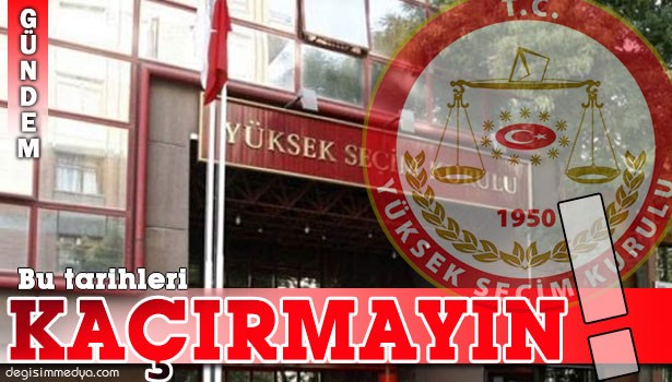 YSK, SEÇİM TAKVİMİNİ AÇIKLADI...