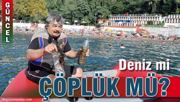 DALGIÇLAR DENİZİN DİBİNDEN ÇÖP TOPLADI
