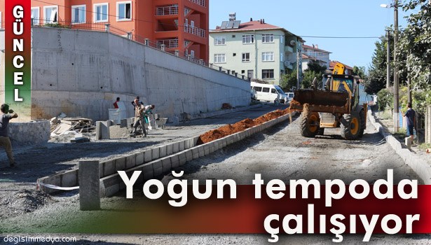 YOL VE PEYZAJ ÇALIŞMALARI ARALIKSIZ SÜRÜYOR