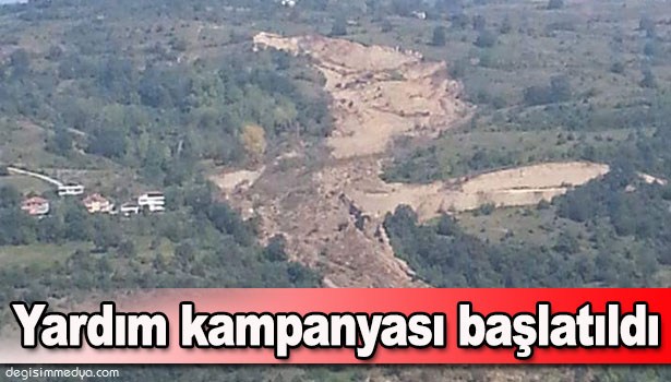 VALİLİKTEN HEYELANZEDELER İÇİN YARDIM KAMPANYASI