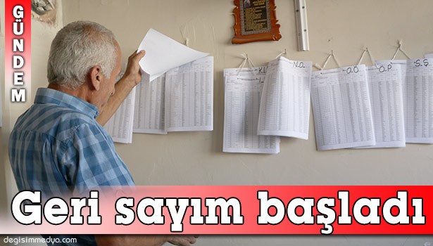 SEÇMEN LİSTELERİ ASKIYA ÇIKTI