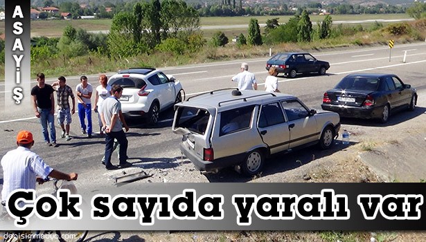 ÇAYCUMA'DA TRAFİK KAZASI: 5 YARALI