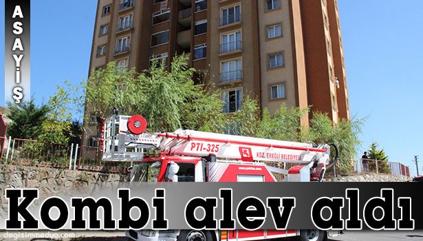 KOMBİDEN ÇIKAN YANGIN KORKUTTU