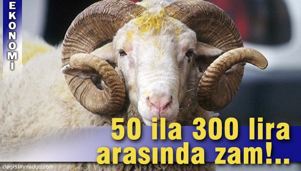 YARDIM DERNEKLERİNDEN KURBANA 50 İLA 300 LİRA ARASINDA ZAM
