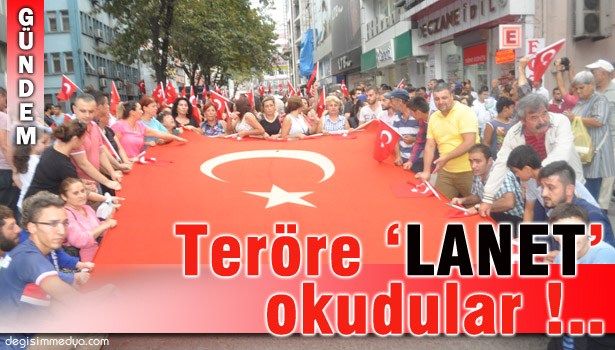 ZONGULDAK'TA TERÖRE TEPKİ YÜRÜYÜŞÜ