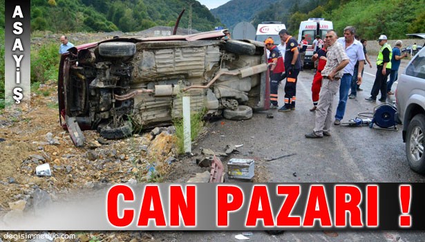 HASTANEYE GİDERKEN TAKLA ATTILAR !..