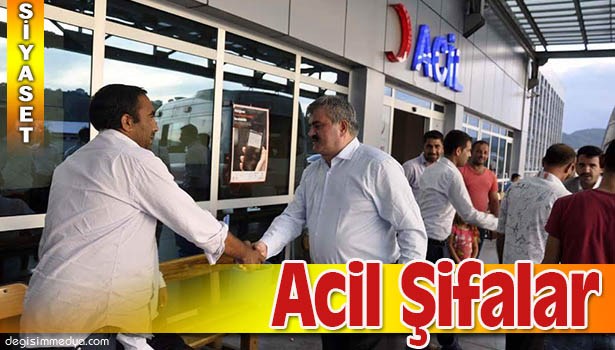 ÇATUROĞLU, HASTA VE HASTA YAKINLARINI ZİYARET ETTİ