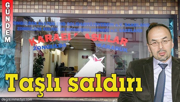 ALMANYA'DA TÜRK DERNEĞİ'NE TAŞLI SALDIRI DÜZENLENDİ