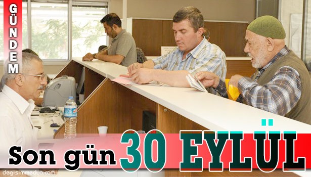 GELİR TESTİ YAPILMASI İLE İLGİLİ SON TARİH 30 EYLÜL