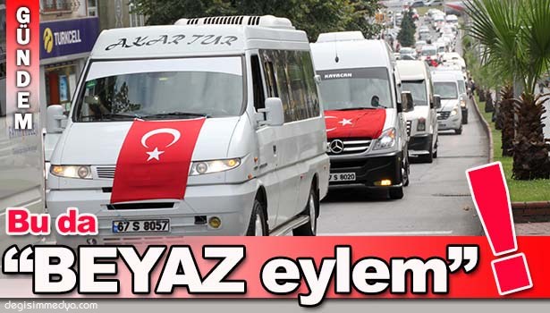 SERVİS ARAÇLARI ŞEHİTLER İÇİN KONVOY DÜZENLEDİ