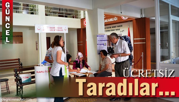 ALAPLI'DA ÜCRETSİZ KANSER TARAMASI...