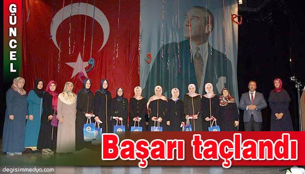 SALTUKOVA HAFIZLIK KURSUNU BAŞARI İLE BİTİRENLERE TAÇ GİYME TÖRENİ DÜZENLENDİ