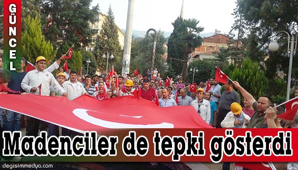 DEVREKLİ MADENCİLERDEN TERÖRE TEPKİ YÜRÜYÜŞÜ