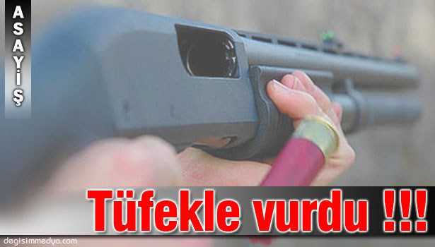 EVİNE ALACAK İSTEMEYE GELEN KİŞİYİ VURDU !