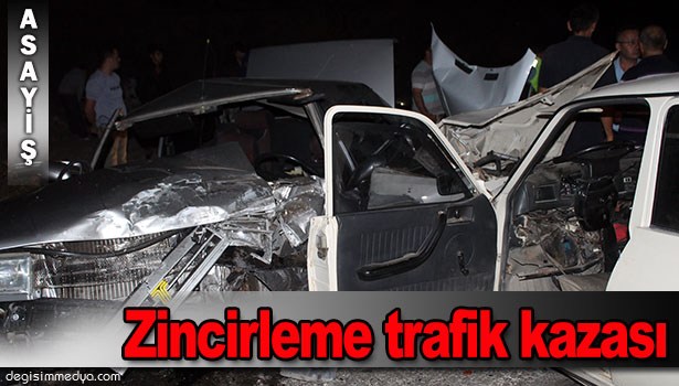 ZONGULDAK'TA ZİNCİRLEME TRAFİK KAZASI: 1'İ AĞIR, 3'Ü ÇOCUK, 8 YARALI