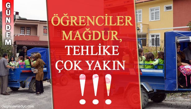 ÖĞRENCİ SERVİSİ İHALESİ YAPILAMADI, ÖĞRENCİLER OKULA PATPATLA GİDİYOR