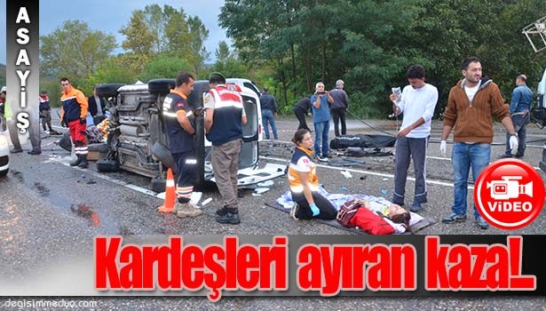 İKİZ BEBEKLERİ AYIRAN KAZA: 2 ÖLÜ, 7 YARALI