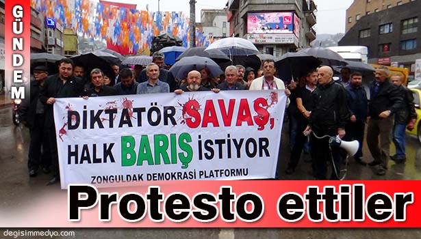 ANKARA'DAKİ TERÖR SALDIRISI ZONGULDAK'TA DA PROTESTO EDİLDİ