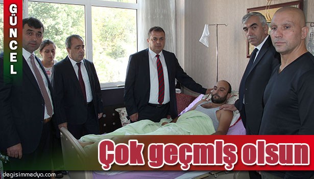 GMİS, YARALILARA "GEÇMİŞ OLSUN" ZİYARETİ