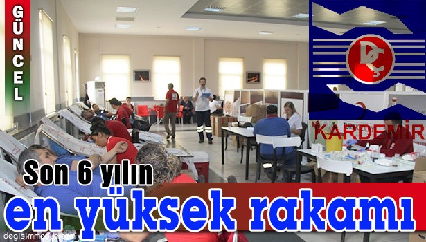 KARDEMİR'DE KAN BAĞIŞI KAMPANYASI SONA ERDİ