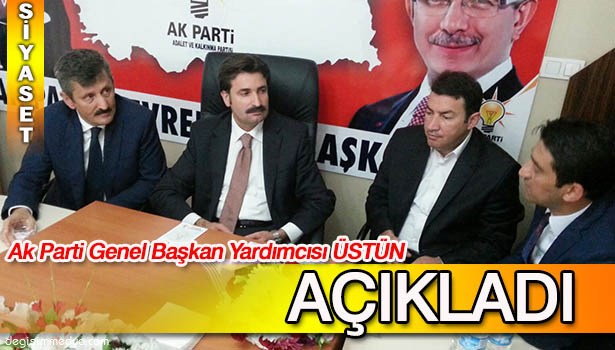 ÜSTÜN: "10 YILDA DEMOKRATİK ORTAMDAN CHP'NİN İSTİFADE EDEREK DEĞİŞTİĞİNİ UMUYORDUK"