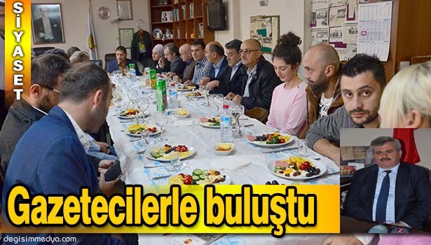 GAZETECİLER ÇATUROĞLU'NU AĞIRLADI