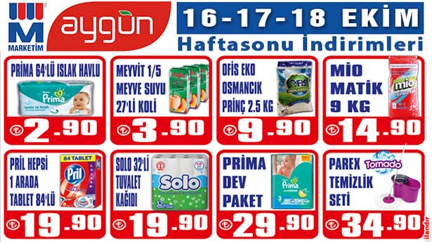 AYGÜN'DE HAFTA SONU İNDİRİMLERİ BAŞLADI