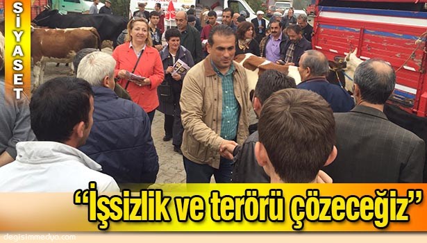 DEMİRTAŞ "İSŞİZLİK VE TERÖR SORUNLARINI CHP ÇÖZECEK"