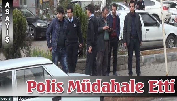 TARTIŞAN GENÇLERE POLİS MÜDAHALESİ
