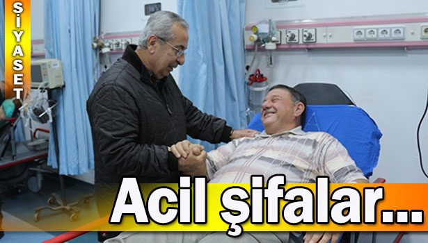 ÇAKAN, BEÜ HASTANESİNDE HASTALARI ZİYARET ETTİ