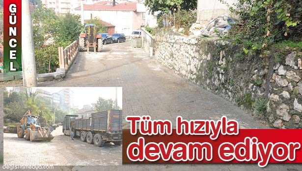 PARKE YOL ÇALIŞMALARI TÜM HIZIYLA DEVAM EDİYOR