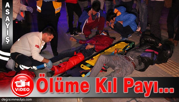 OTOMOBİLLE MOTOSİKLET ÇARPIŞTI: 2 YARALI