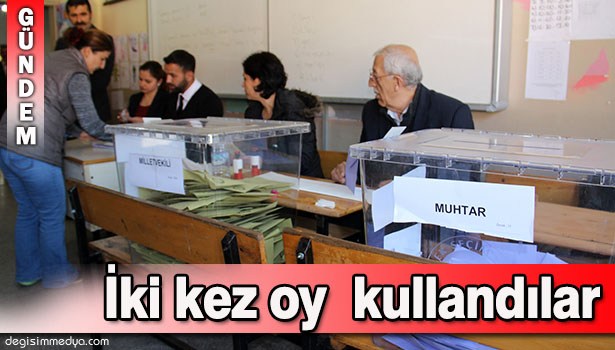 GÜLÜÇ BELDESİNDE SEÇMENLER İKİ KEZ OY KULLANDI