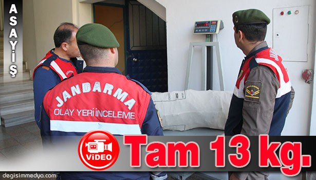 ALAPLI'DA 13 KİLOGRAM ESRAR ELE GEÇİRİLDİ
