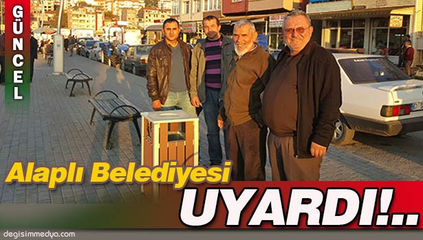 ALAPLI BELEDİYESİNDEN ÇÖP UYARISI