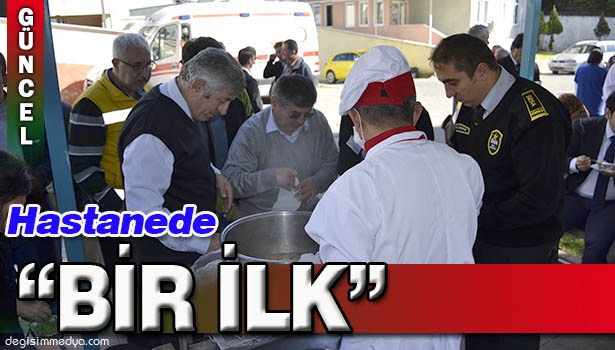 ALAPLI DEVLET HASTANESİ YÖNETİMİ AŞURE DAĞITTI