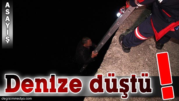 EREĞLİ'DE DENİZE DÜŞEN İKİ KİŞİ KURTARILDI