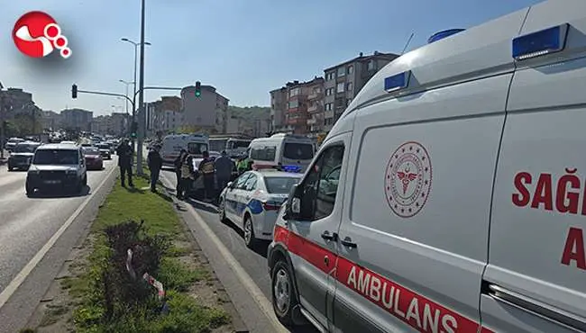 Sağlık personeli  öğrenciye çarptı