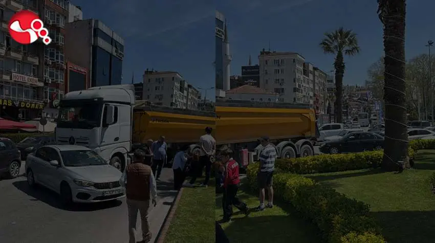 TIR Otomobili sürükledi....