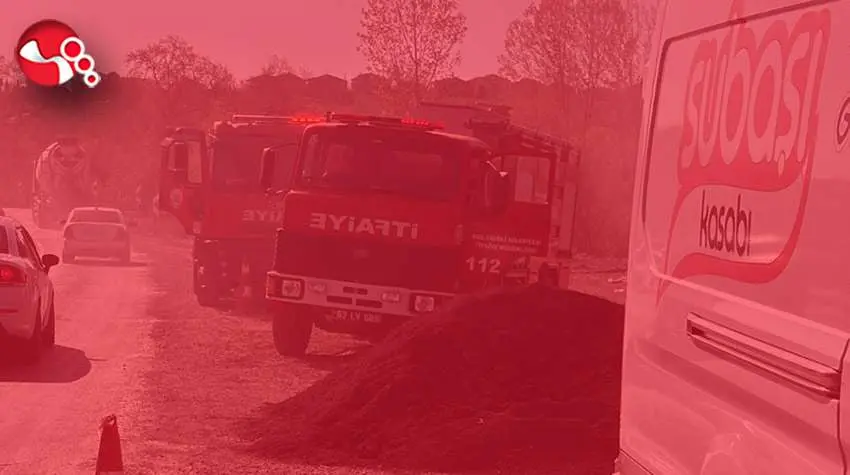 Samanlıkta  yangın....