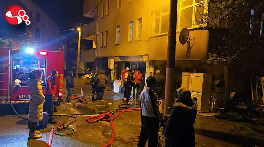 İş yeri yangını....