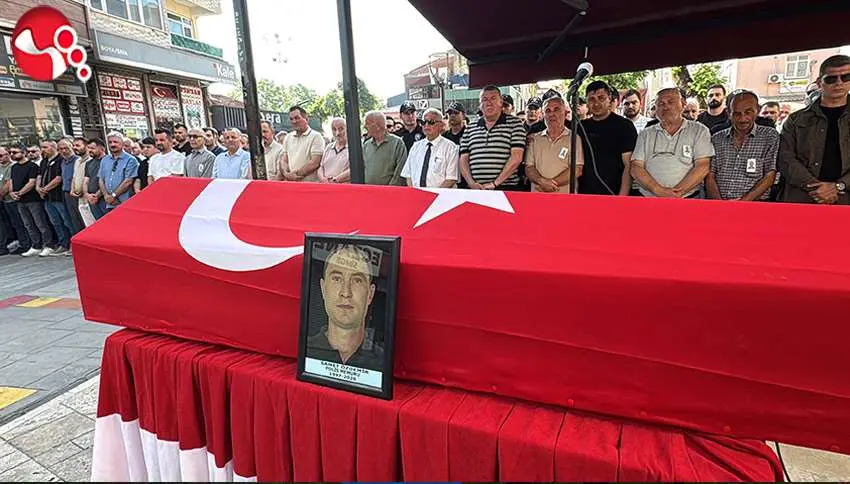 Genç polis memuru memleketinde toprağa verildi