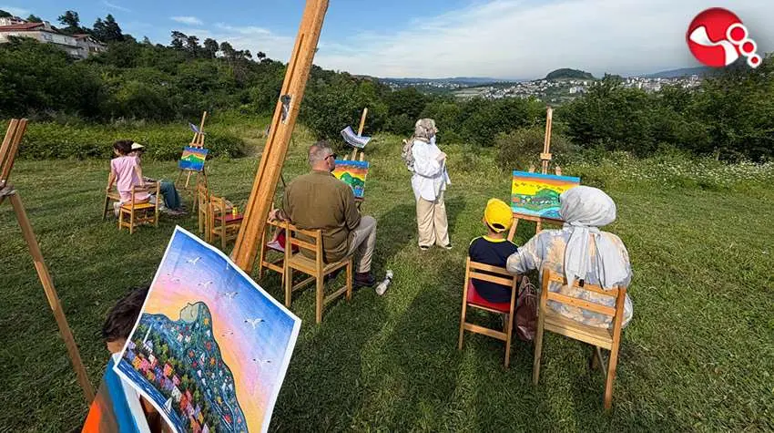 Eşsiz doğa  ve manzara eşliğinde  sanat çalışmaları....