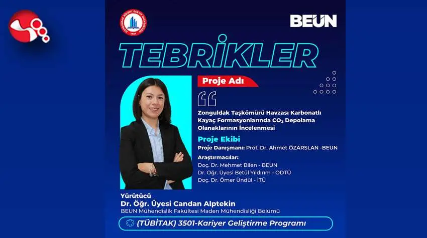 BEUN akademisyeninin TÜBİTAK 3501 Kariyer Projesine destek ...